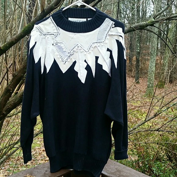 Vintage Sweater by Couture Designer Lillie Rubin - Picture 7 of 8